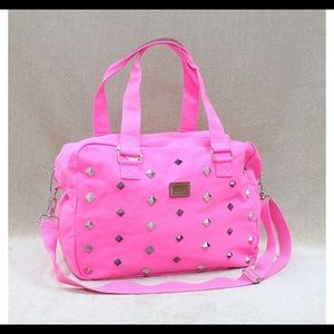 PINK Victoria secret duffle tote bag with studs